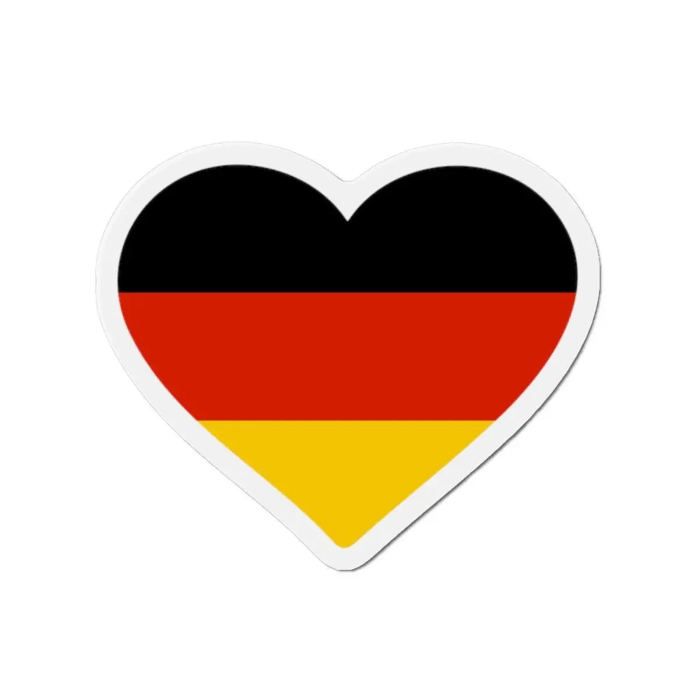 Aimant Coeur Drapeau Allemagne - Multicolore - 9 Cm - 50 Pièces - Résine Synthétique - Mixte