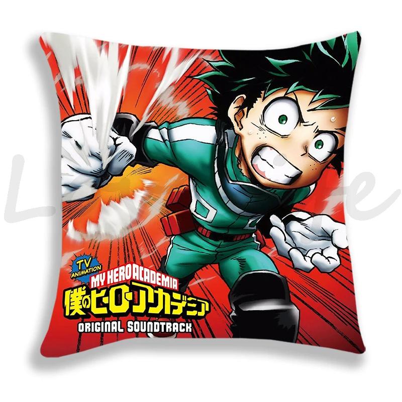 My Hero Academia Kissenbezug Cartoon Zierkissenbezug Coole Kissenbezüge Sofa Anime Kissenbezug Deku Bakugou Dekor Kissenbezug