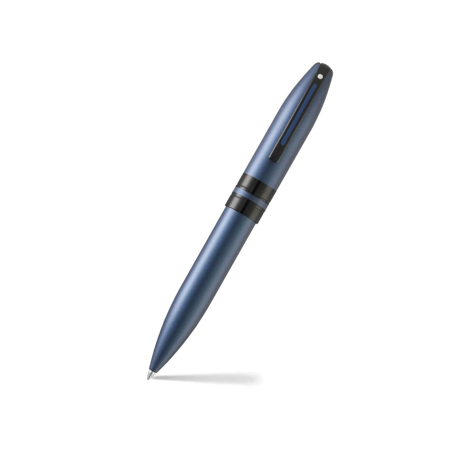 

Sheaffer Icon Metallic Blue Ballpoint Pen with Glossy Black PVD E2911051 Applied,