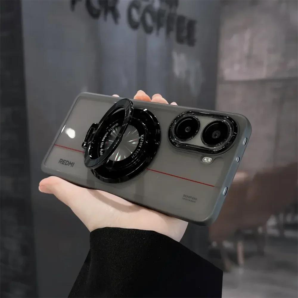 

Для POCO X7 Pro Чехол X7Pro Защитная пленка для объектива камеры Прозрачный мягкий чехол для Xiaomi POCOX7Pro Прозрачный силиконовый бампер Магнитная подставка Shell POCO X7 Pro чёрный