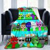 Sprunki Characters Game Blankets  Fuzzy Funny Warm Throw Blanket for Home Restaurant Spring Autumn,