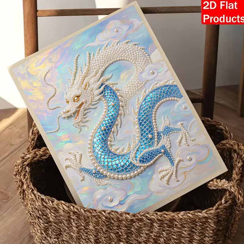 Dragon Pearl Kit 5D DIY Round Rhinestone Art Craft for Adults Home Wall Decoration Beginner Friendly Frameless Design 139