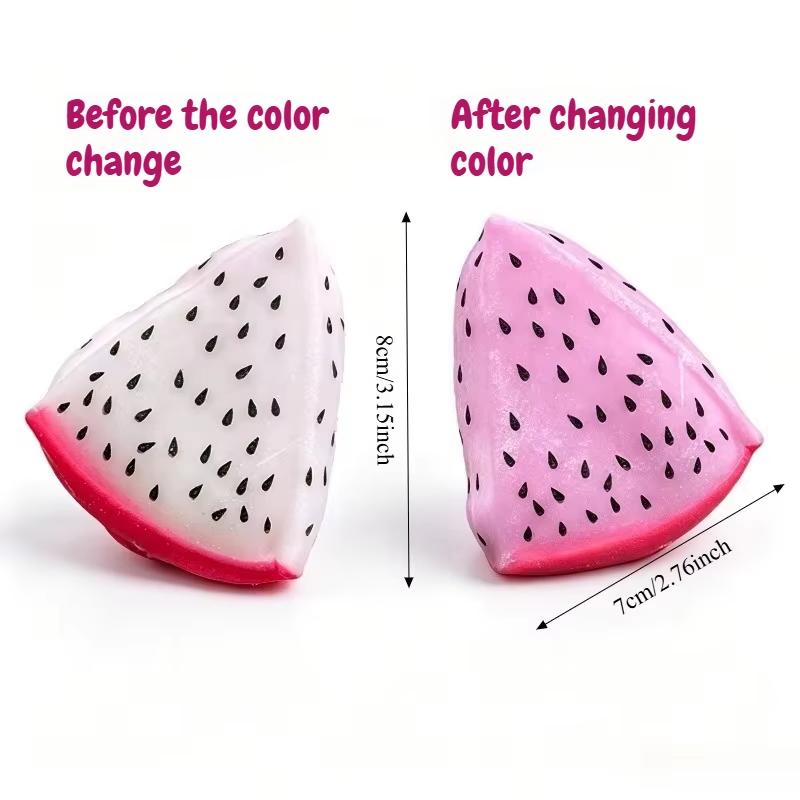 Soft Dragon Fruit Stress Ball Squishy Toys Squishy Squeeze Stress Reliever Fidget Sensory Toy Stretchable Decompression Toy