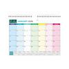 FSC Certified Wall Calendar 18 Months Multilingual Design With 5 Countries Holidays