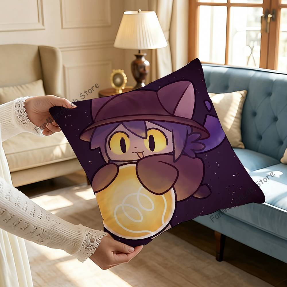 Anime NNiko OOneshotS Printed Pillow Cover Cushion Case Simple Sofa Pillow Case No Pillow Core