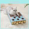 Whackamouse Cat Toy With Wooden And Corrugated Paper Material Multifunction Cat Teaser For Indoor Play