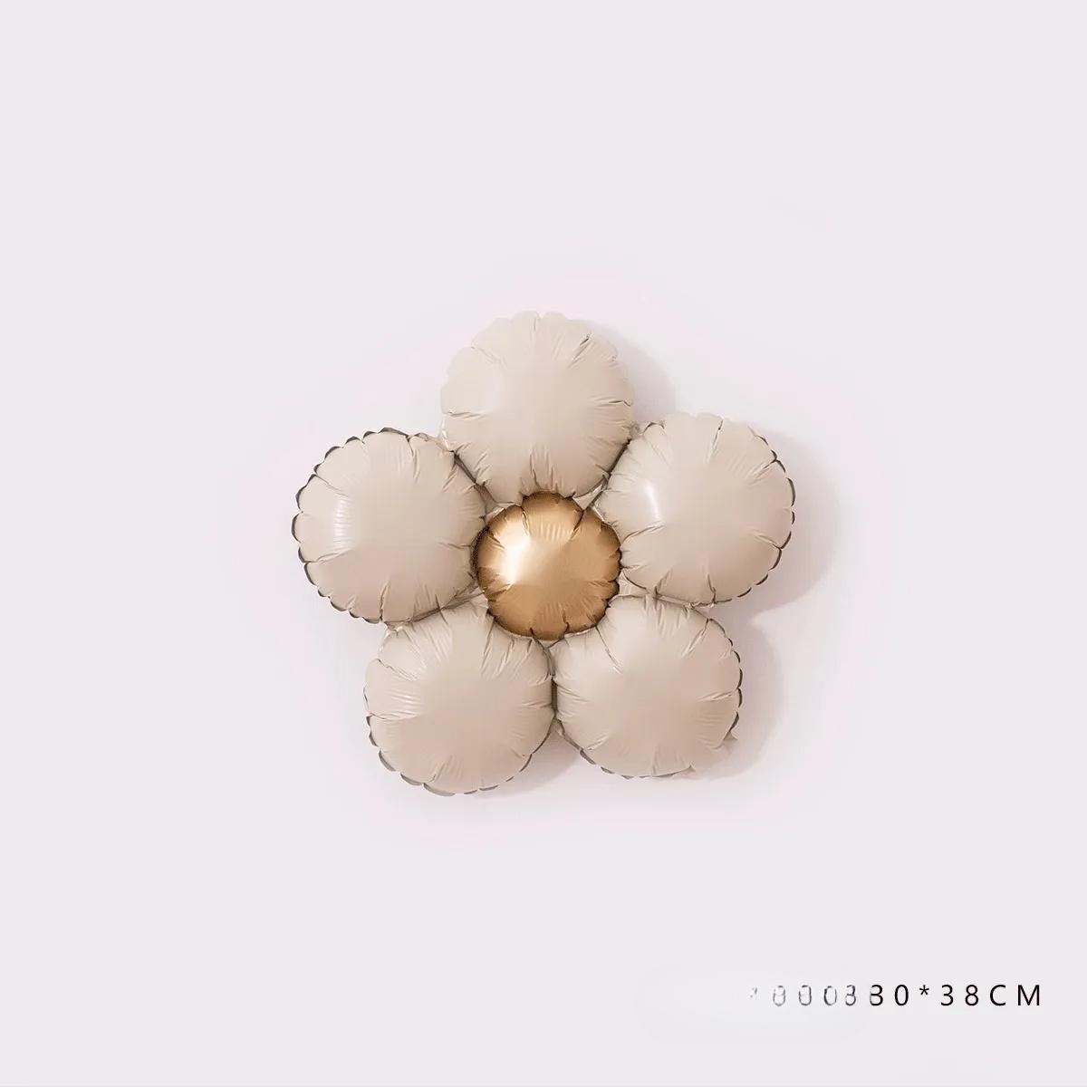 

Матовые цветочные алюминиевые пленочные шары для детей, первый день рождения, свадьба, вечеринка, мальчик, девочка, принадлежности для детского душа, игрушка, шары, шары 30X38CM