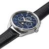 MASTER WORKS Quattro 004 MW21SN-ACNVG8 Men's Watch, Made In Japan, Quartz Movement, 40mm, Leather Strap, Moon Phase, Navy Blue