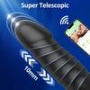 Prostata Vibrationsmassage Masturbator, Silikon Orgasmus Springendes Ei Stick APP Drahtlose Fernbedienung Einziehbarer Hinterhof Analplug,