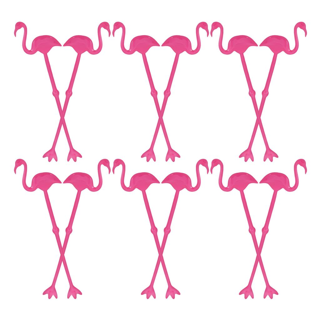 12 Pcs Flamingo Mixing Spoon Stirrer Supplies Drink Stick Coffee Cocktail