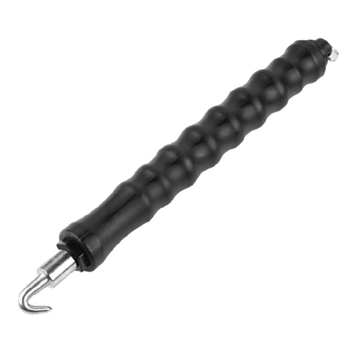 Эффективный Полуавтоматический Крюк для Связки Арматуры Простой Телескопический Механизм Сокращающий Трудозатраты Повышающий Производительность чёрный