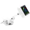 Aroma Guitar Clipon Tuner USB Rechargeable Builtin Battery Violin Ukulele AT102(White )