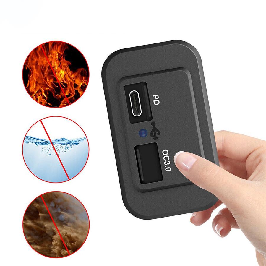 12V PD QC3.0 USB Dual Car Fast Charger Adapter Socket Power Outlet Universal LED