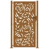 Garden Gate 100 x 175 cm Weathering Steel Flame Design