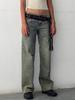 Jeans dritti in denim da donna di alta qualità europei e americani