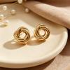 Orecchini Cerchio Geometrico Twist Europeo-Americano – Eleganti, Multistrato e Versatili
