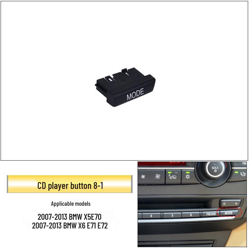 Buton audio compatibil pentru BMW X5/X6 E70/E71 Reglare volum player CD