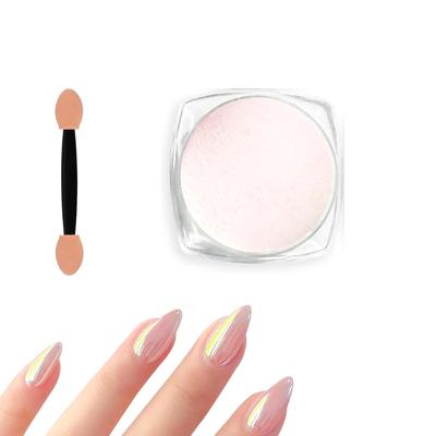 Phyxiul Aurora Nagelpuder, Festes Nagelpuder, Maniküre-Gel, DIY Dekorative Nägel, Perlmutt-Nagelglitzerpuder, Aurora-Puder, für Nagelstudios, Nagel