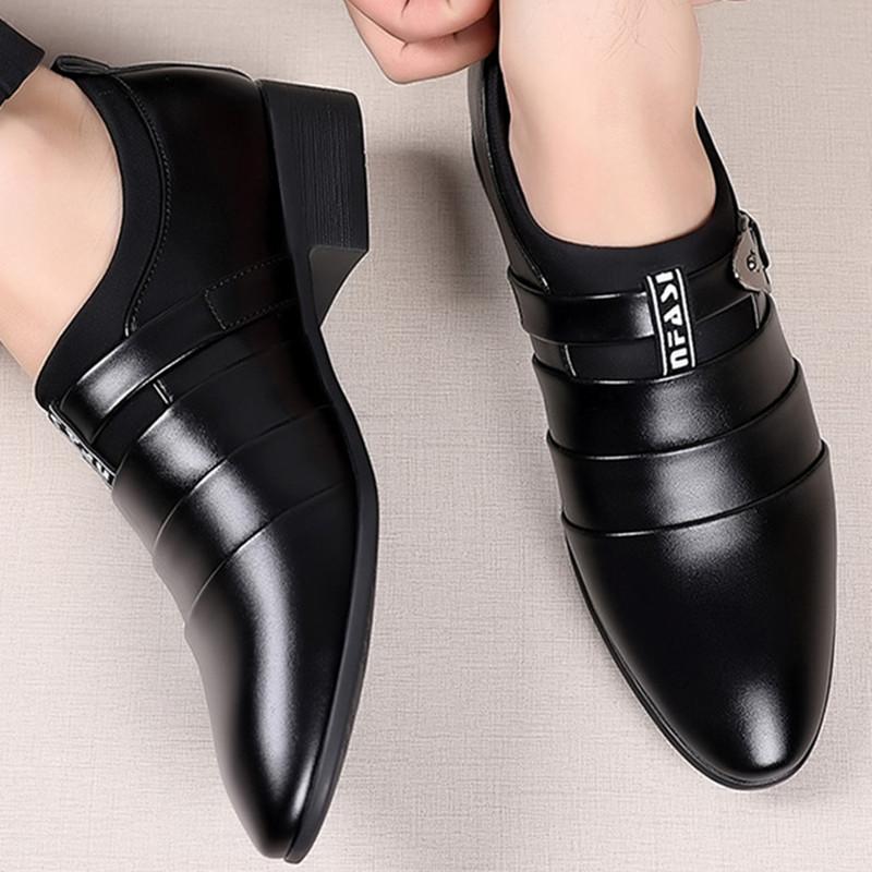 ModeHerren Lederschuhe Slipper Formelle Kleiderschuhe Herren Party Hochzeit Büro Arbeitsschuhe Business Casual Oxfords Herren Zapatos