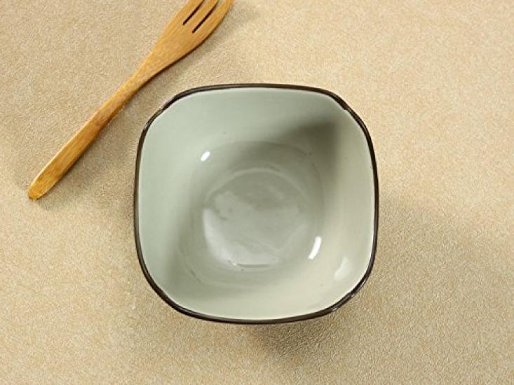 Nishida Square Small Bowl Set of Stylish Japanese Floral Perfect for Small Appetizers and Hors Japanese Style 4, Tableware, 300ml, Pattern, D'oeuvres,