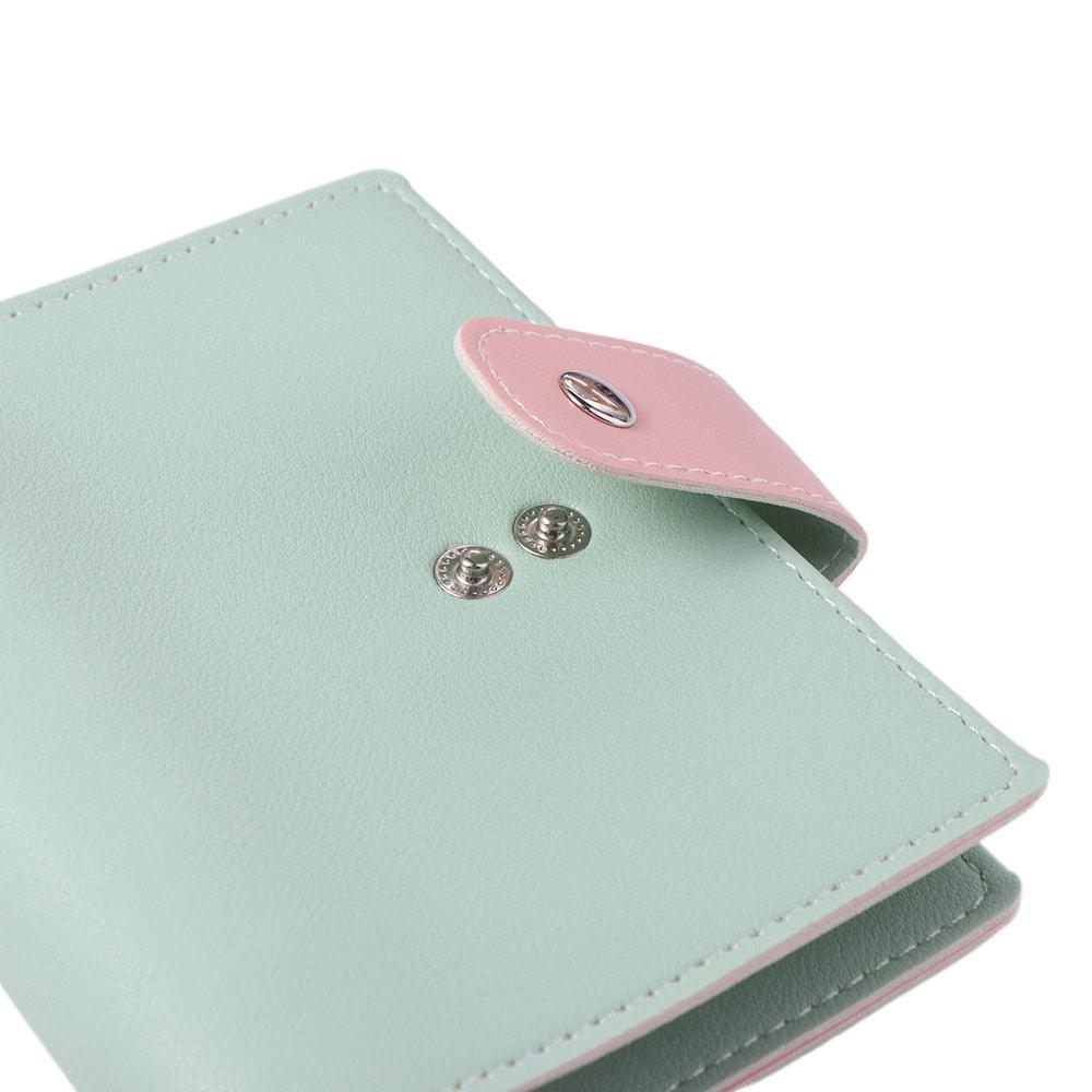 

Fashion Mini Loose Leaf Notebook M5 PU 45Sheets Portable Notebook Diary Blank Page DIY Binder Notebook Diary рожевий