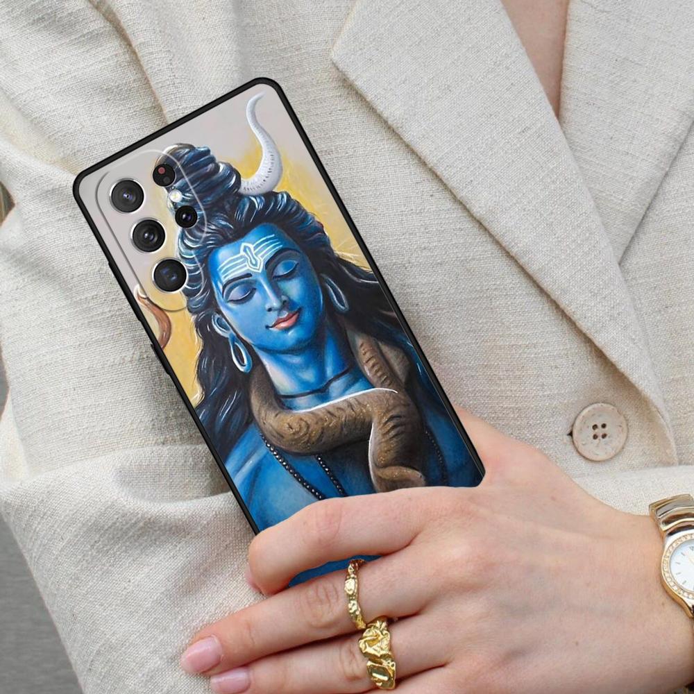 Lord Shiva Hindu God Buddha Cell Phone Case for Samsung Galaxy S26 Ultra S25 S24 S23 S22 S21 S20 Note10 Cover