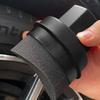 Curved Tire Wax Applicator Sponge with Lid Ergonomic Car Tire Cleaning Dressing Pad Detailing Tool Car Waxing Cleaning Accessory