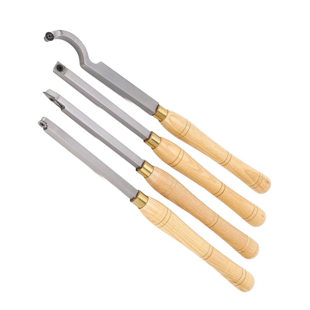 4 buc strung lemn dalta set portabil precisă stabilă tăiere strung instrument de strunjire pentru prelucrarea lemnului