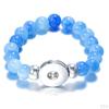 18mm Resin Beads Bangles Snap Button Bracelets Jewelry Making Kit Gifts 23cm