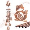 Frog Wind Chimes Outdoor Frog Gifts for Women Men Mom Gardening Birthday Gifts Metal Memorial WindChimes for Outside/Indoors, Lawn, Patio, Yard Art