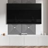 Self-Adhesive Wallcovering With Graphics 120x60 cm Concentric lines in squares