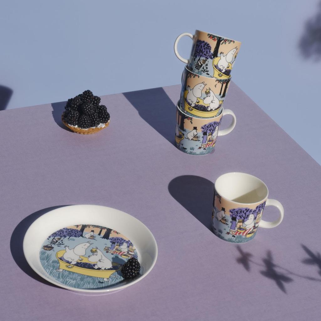 [Officially Imported] Moomin by ARABIA Plate, 19cm, Moomin Berry Season 2024 Summer, Moomin Tableware, Arabia, 1069422