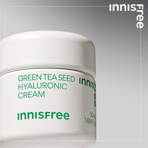 innisfree Green Tea Seed Hyaluronic Cream 50ml - Genuine Moisturizing Moisturizing Oily Skin Dry Skin Combination Skin Dry Korean Cosmetics