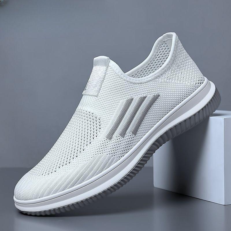 Men s shoes new summer trend versatile mesh sneakers lightweight soft sole non-slip mesh breathable trendy shoes men 39