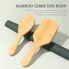 Eco-friendly Ionic Bristle Air Cushion Comb Hair Brush Custom Logo Wood Paddle Hotel Use Wooden Hairbrush