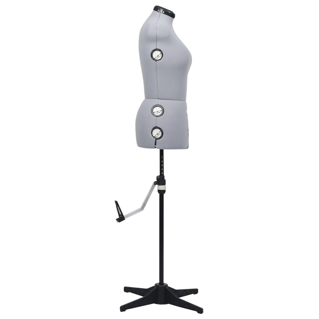 Adjustable Female Dressmaker S Mannequin Grey Size M (40 46)