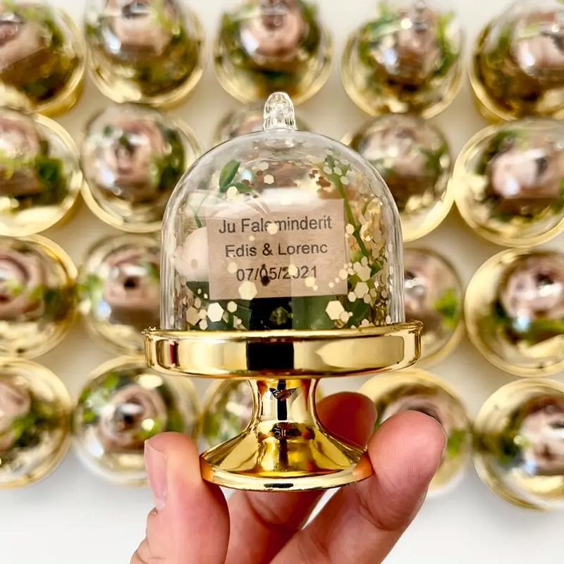 12PCS/Pack Lightweight Party Plastic Exquisite Candy Cup Atmosphere Stable Dustproof Durable Moisture-proof Sturdy Wedding