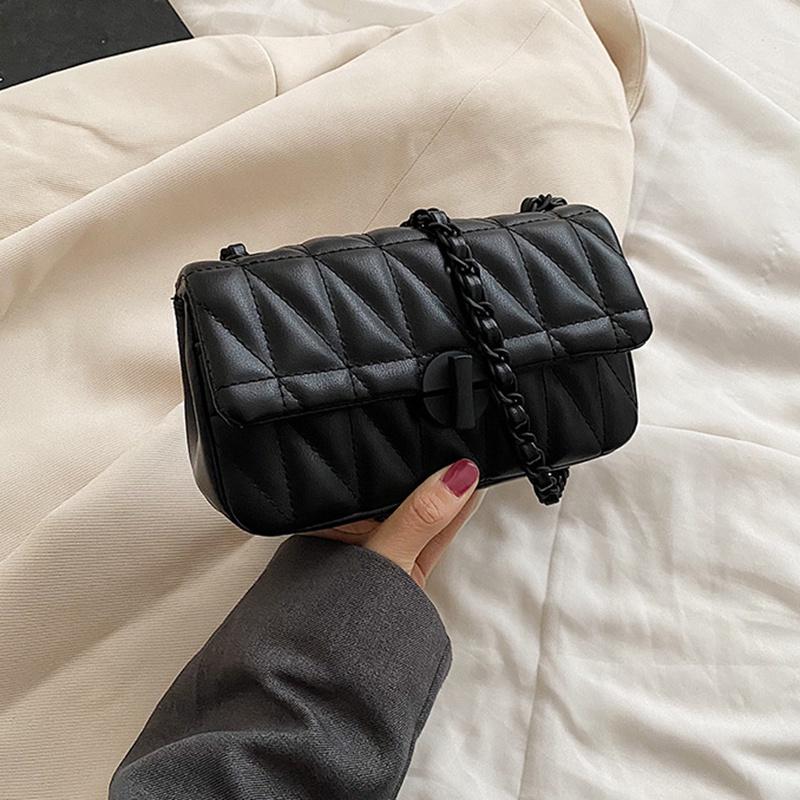 IELGY women s chain small square bag texture simple messenger