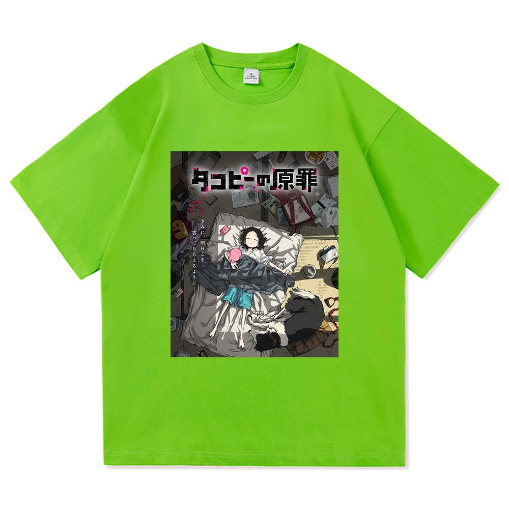 Kawaii Takopi T Shirt 2025 Anime Takopi’s Original Sin Retro Men/women Clothing Vintage Harajuku High Quality Cotton Tshirts