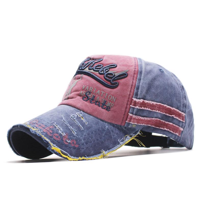 Popular old broken edge baseball cap washed full hat edged sun hat men's and women's new baseball caps