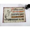 Vintage Soviet USSR Retro Metal Tin Sign Wall Art Home Bar Decor