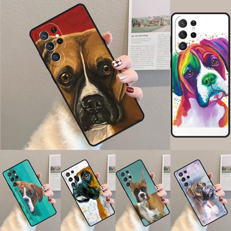Boxer Dog Phone Case for Samsung Galaxy note 10 pro S26 Ultra S23 S24 FE S25 S21 S22 PLUS shockproof Cove