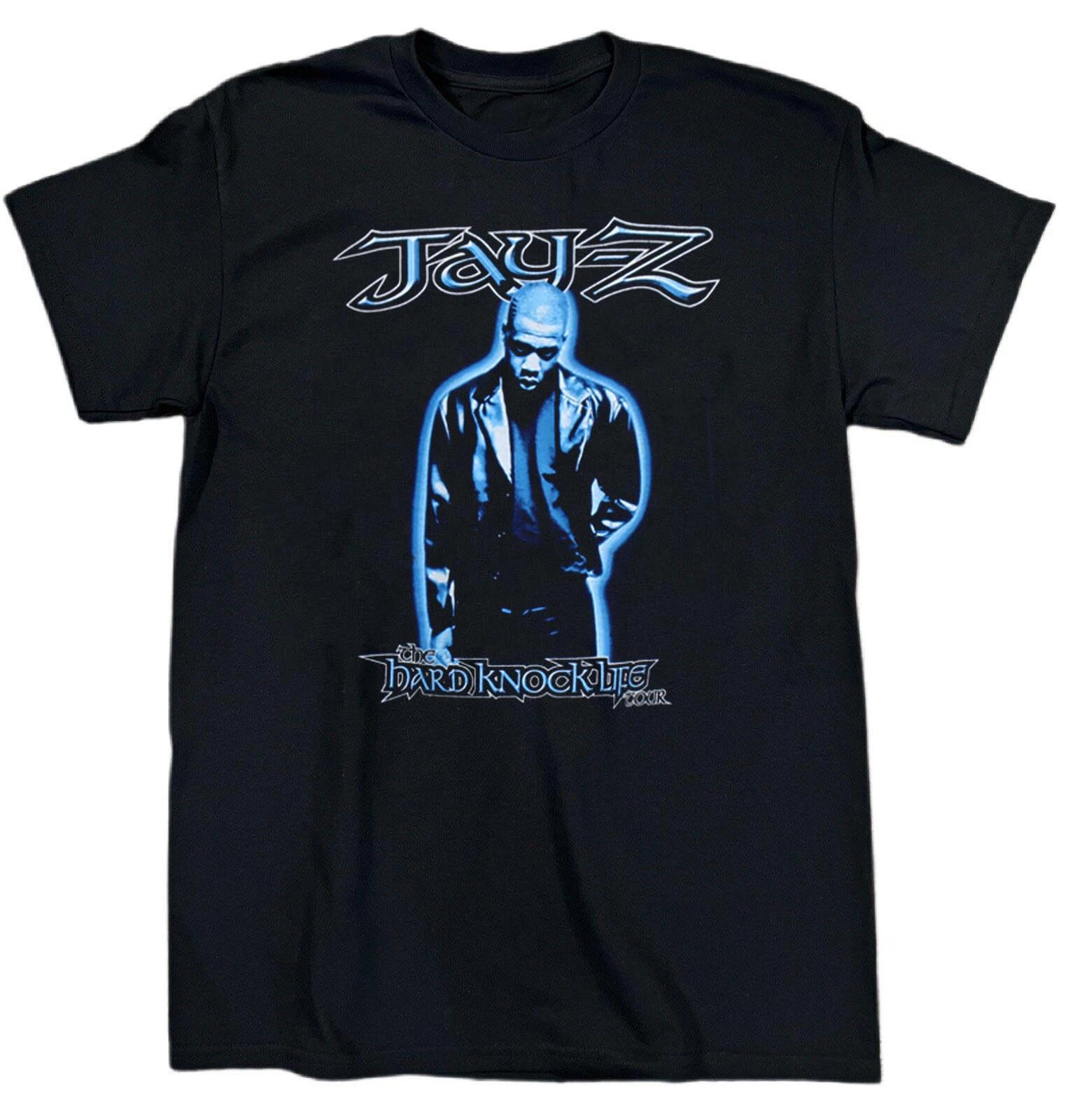 Men s and Women s T-shirts Collection Jay Z Hard Knock Life Tour Cotton Black XXXL