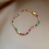 High-End Zircon Floral Heart Bracelet - Luxurious Sparkle for Women