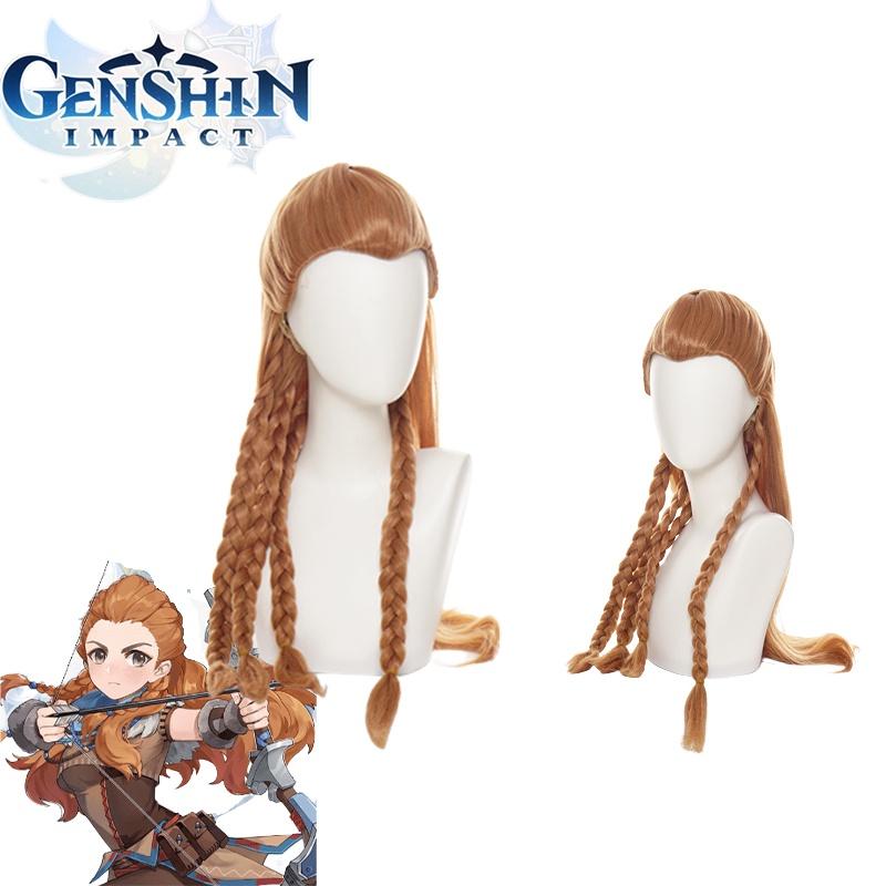 Genshin Impact Aloy Cosplay Wig Long Hair Halloween Costume Ideas
