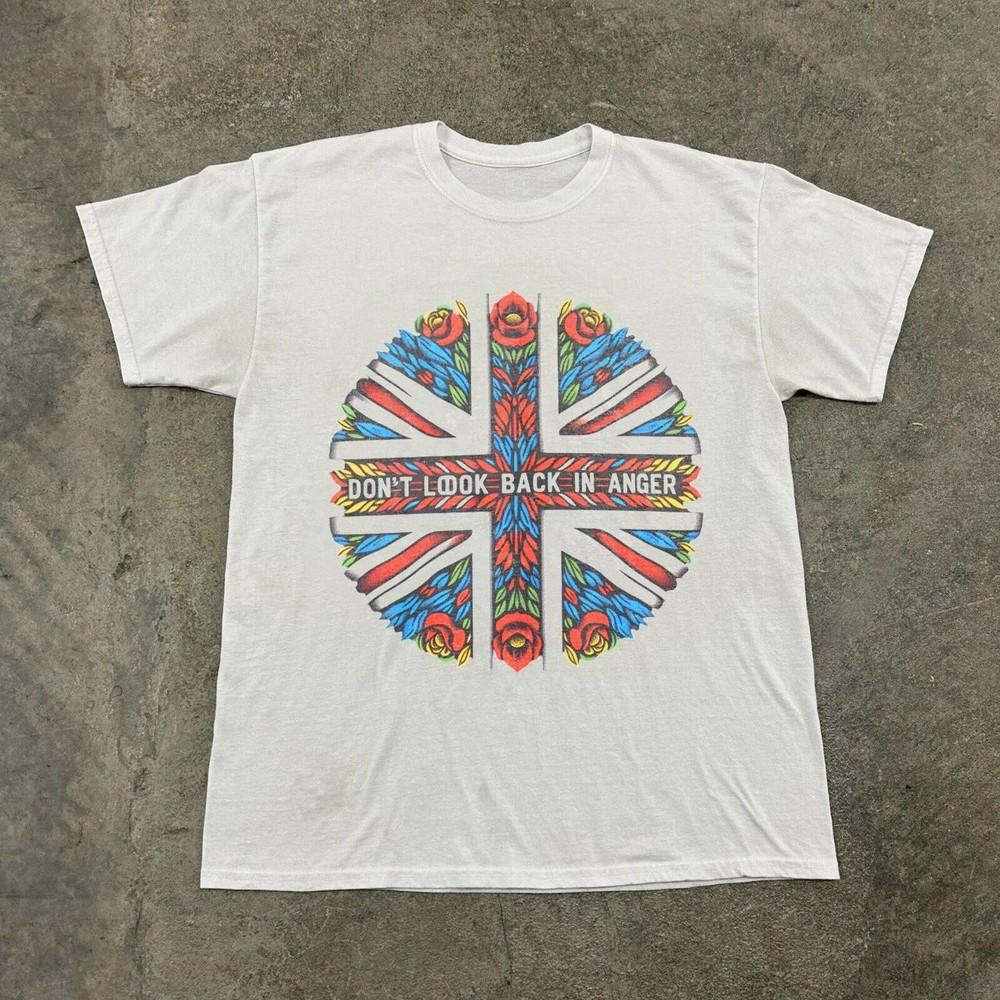 Rare Oasis Don t Look Back In Anger Unisex Black Cotton T-shirt, Size S-5XL Unisex T-Shirt S