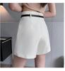 Women's High-Waist White A-Line Culottes Skirt - Spring 2025