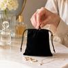 Bolsa de Terciopelo con Cordón Bolsa de Tela Suave Organizador de Almacenamiento para Joyería Accesorios Artículos Pequeños con Cierre Seguro Adecuado para Viajes y Uso en Casa