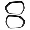For Toyota Corolla -2024 2x Car Sticker ABS Exterior Side Mirror Rain Eyebrow Frame Trim Decorative Accessories Carbon Black