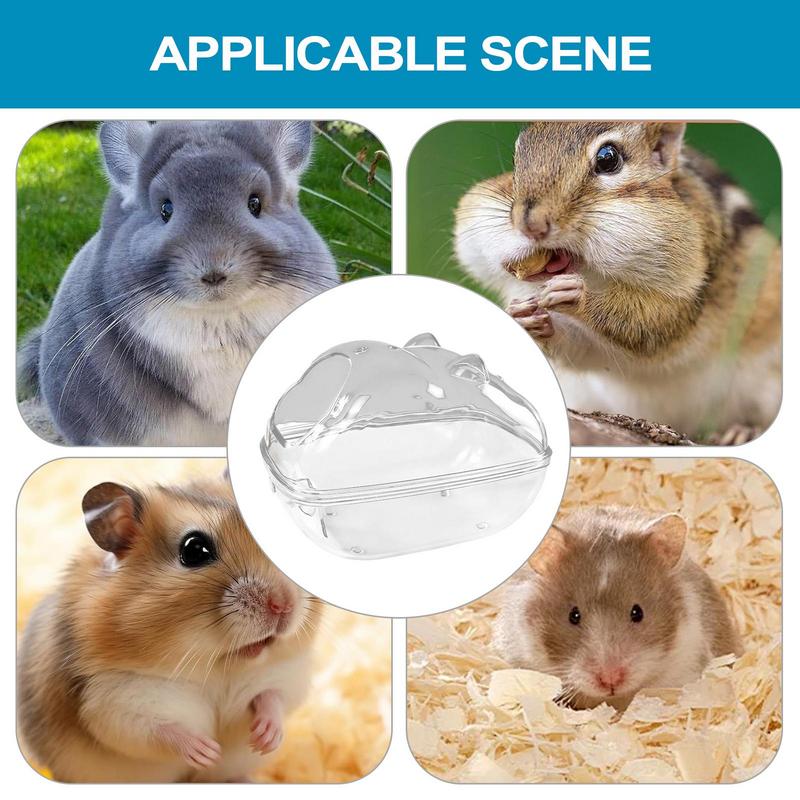 Pudełko do kąpieli piaskowej dla chomika Pudełko łazienkowe dla chomika Habitat do czyszczenia ciała małych zwierząt Dla myszoskoczków Kontener do kąpieli szynszyli